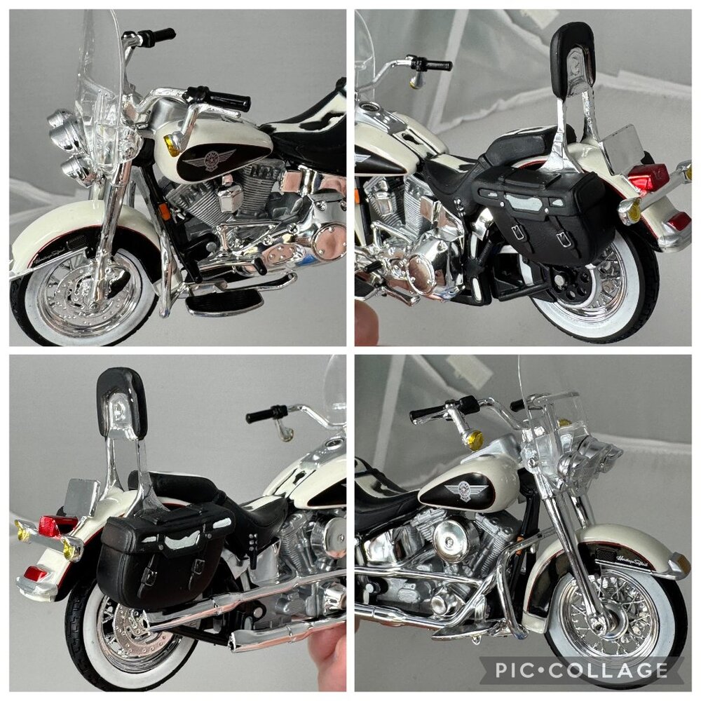 Harley-Davidson Die-Cast Replica Motorcycle Maisto & Playing Cards Collectible - Picture 2 of 14